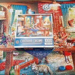 Master Pieces Jigsaw Puzzle Baking Bread 1000 Pieces Childhood Dreams Complete